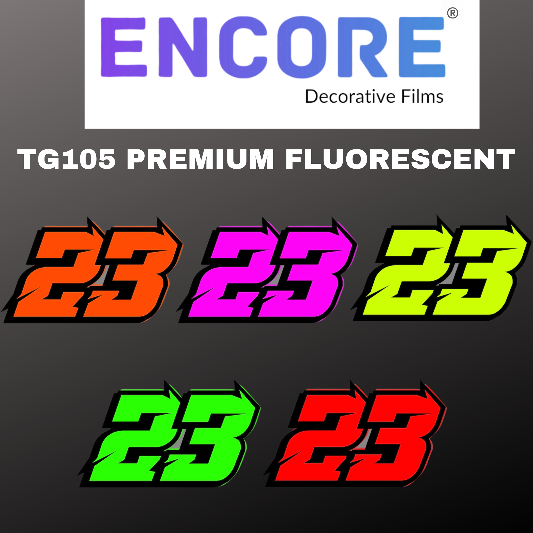 Vinyle fluorescent de qualité supérieure Encore® TG105