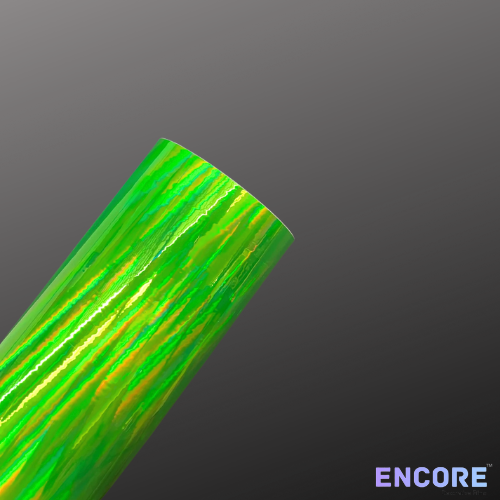 Vinyle adhésif holographique vert fluorescent Encore® EFX21