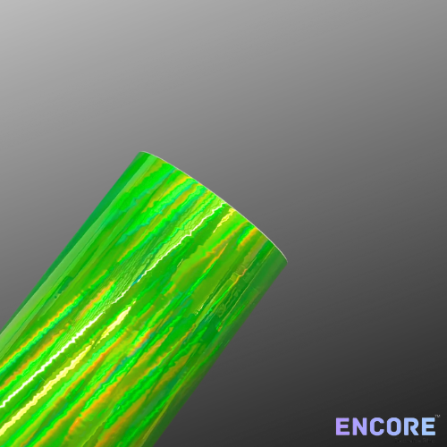 Vinilo adhesivo holográfico verde fluorescente Encore® EFX21