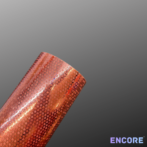 Vinilo adhesivo de corazones en relieve rosa Encore® EFX21