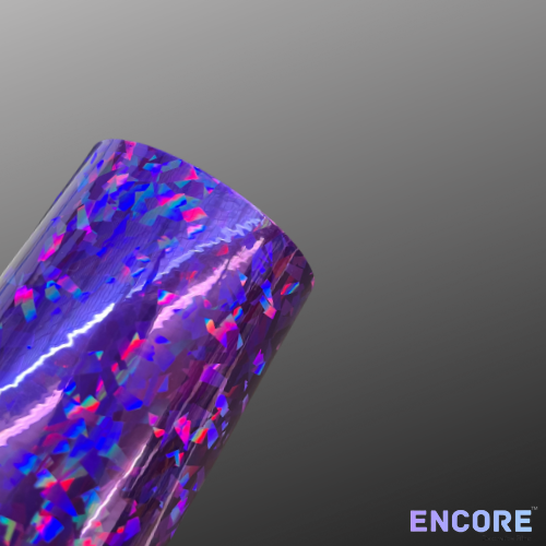 Vinilo adhesivo holográfico de cristal morado Encore® EFX21
