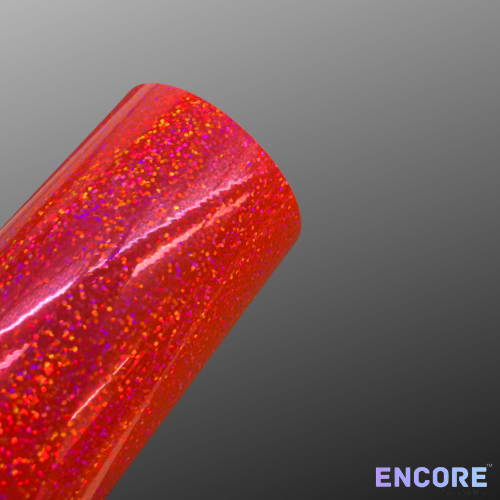 Vinilo adhesivo holográfico de lentejuelas rosas Encore® EFX21