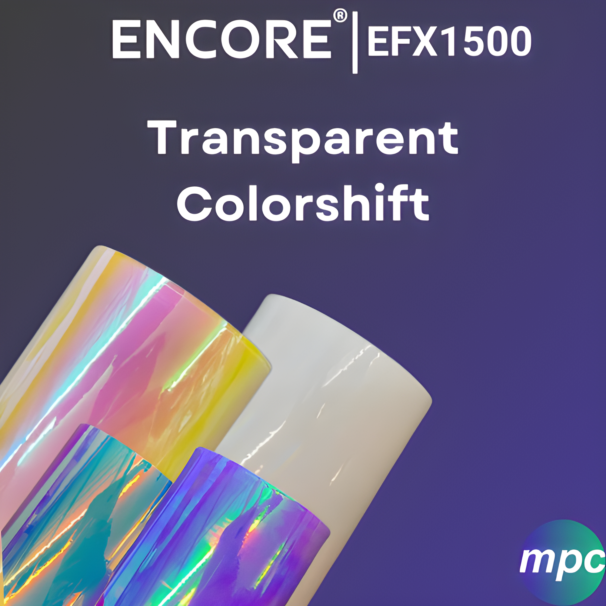 Encore® EFX1500 Transparent Dichroic Adhesive Vinyl