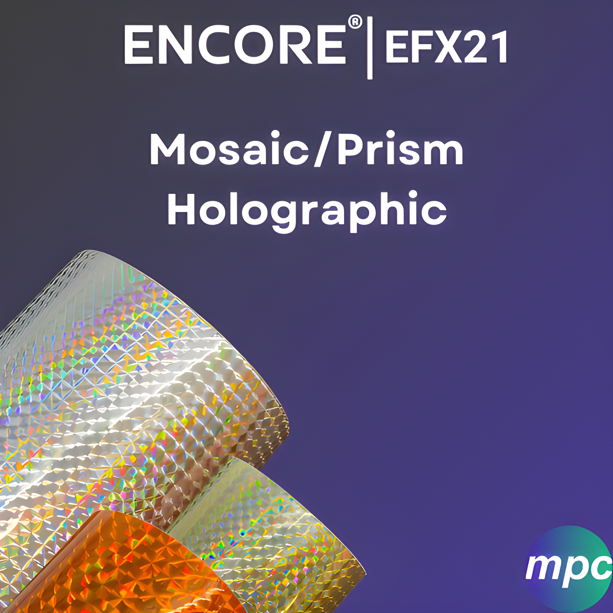 Encore® EFX21 Mosaic/Prism Holographic Adhesive Vinyl