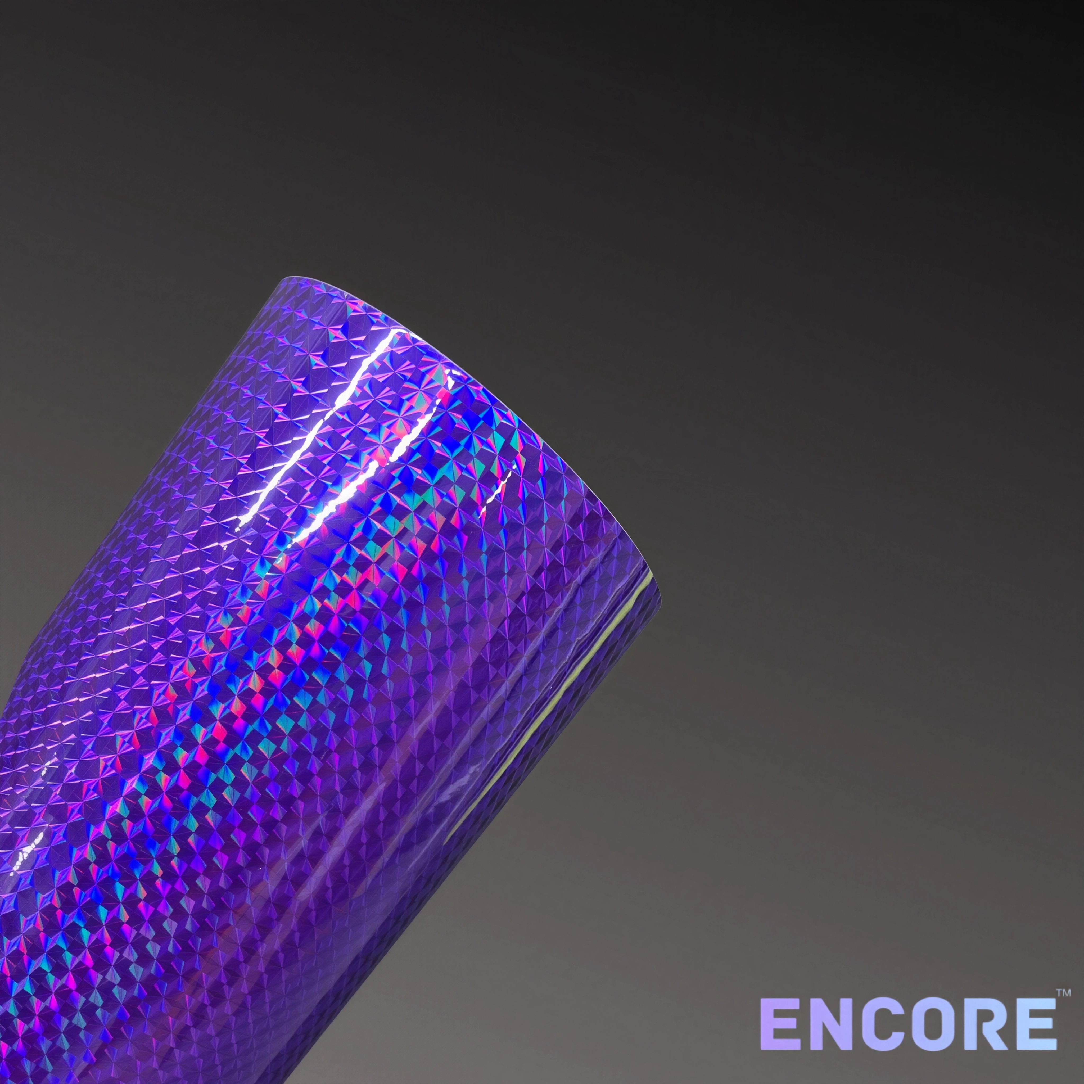 Vinilo adhesivo holográfico Encore® EFX21 mosaico plateado (prisma)