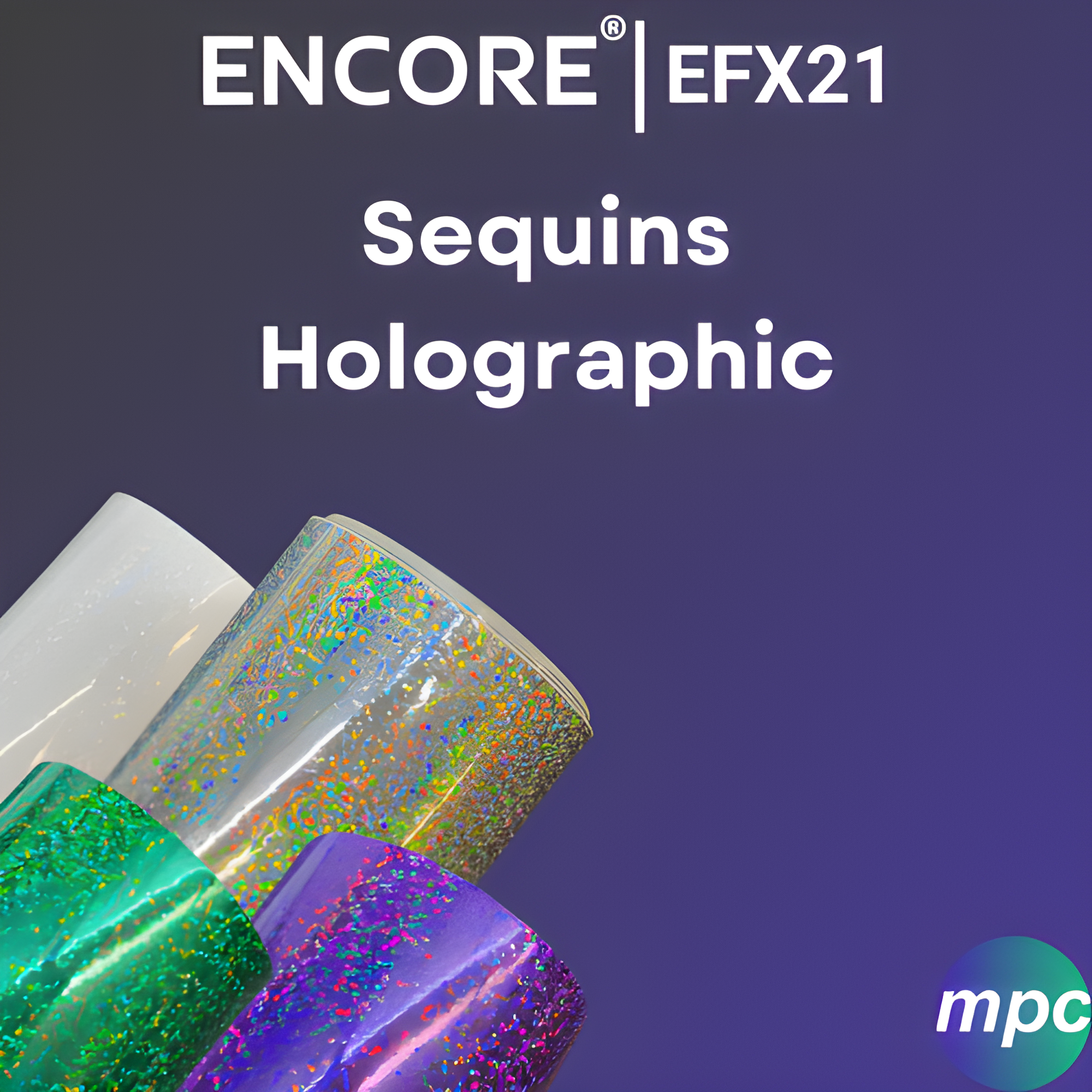 Encore® EFX21 Sequins Holographic Adhesive Vinyl