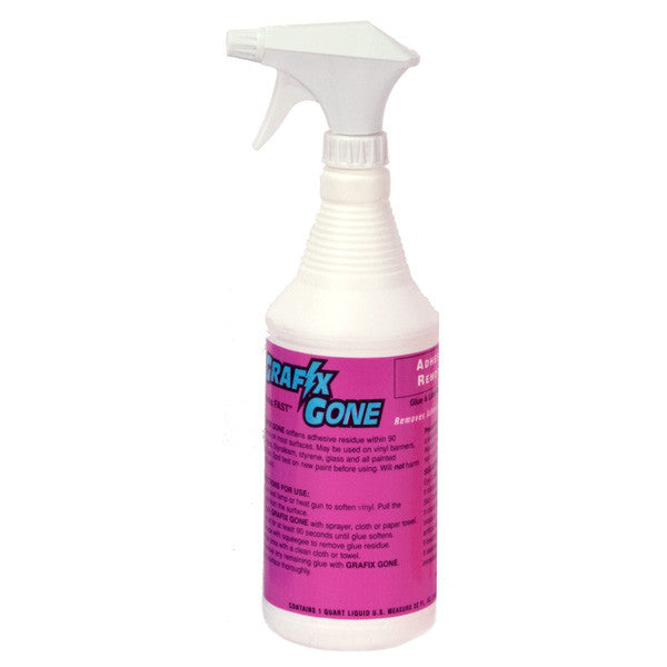 Fórmula de eliminación de adhesivo Grafix Gone® - (cuarto de galón con pulverizador) 